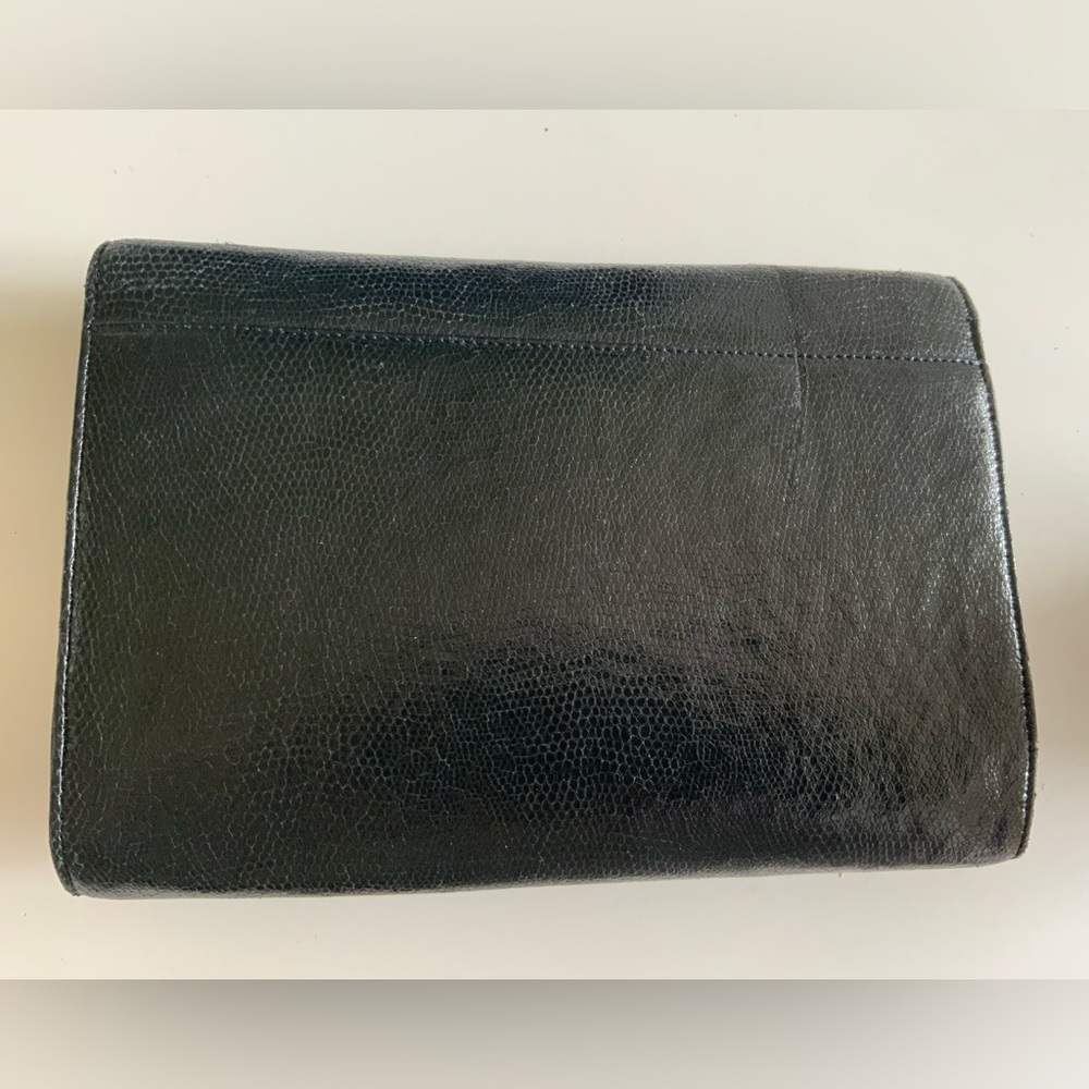 RODO ITALY VINTAGE LIZARD LEATHER CLUTCH SHOULDER BAG - Picture 6 of 9